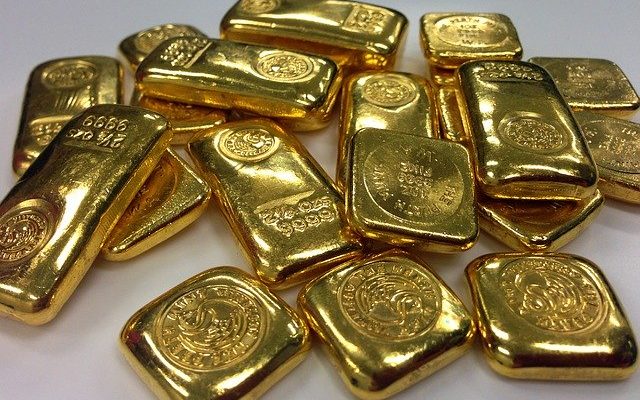 Viele Goldbarren